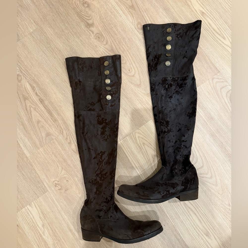 Henry Beguelin Tall Over the Knee Riding Boot | 7.5 Brown
